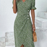 Ellaine™ - Vestido de verano floral que disimula el abdomen