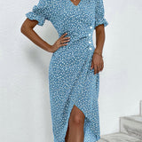 Giselle™ - Vestido floral con escote en V