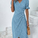 Ellaine™ - Vestido de verano floral que disimula el abdomen
