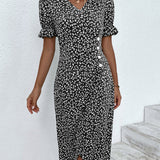 Giselle™ - Vestido floral con escote en V