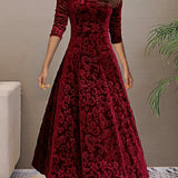 Nancy | Vestido de fiesta de terciopelo lujoso