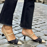 Florette | Elegantes zapatos slingback con tacón