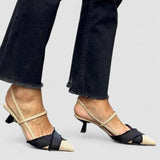 Florette | Elegantes zapatos slingback con tacón