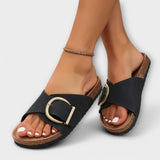 Margie | Sandalias de corcho para mujer con diseño de hebilla