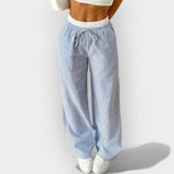Nerea | Pantalones anchos de rayas