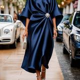 Vestido maxi elegante con brillo