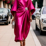 Vestido maxi elegante con brillo