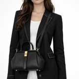 Joanna | Bolso Cruzado Mini Estructurado para Mujer con Asa Superior y Cierre Dorado