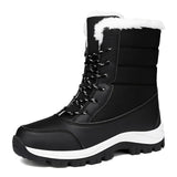 Yasmine - Botas de neve de veludo quentes e impermeáveis para mulheres