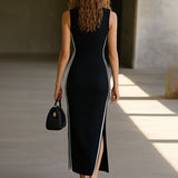 Anita | Vestido Maxi con Ribetes