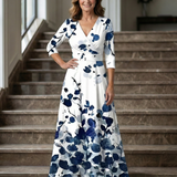Andrea™ | Vestido Midi con Escote Cruzado