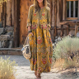 Evelyn | Vestido casual de mangas largas estilo retro