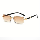 Maria | Gafas de Sol Rectangulares Sin Montura para Mujeres