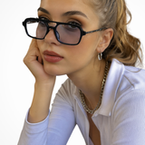Margaux | Gafas de Sol Aviador Cuadradas Doble Puente para Mujeres