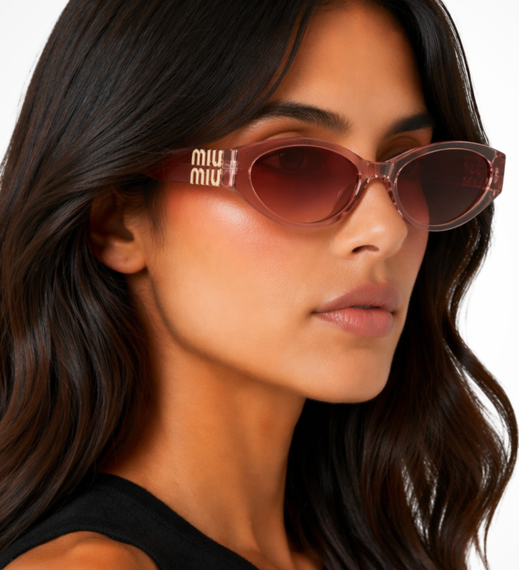 Delphine | Gafas de Sol Ovaladas con Detalle en Oro para Mujeres
