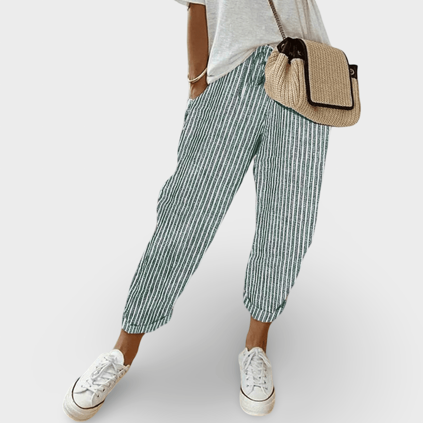 Helga | Pantalones de lino elegantes para el tiempo libre