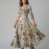 Andrea™ | Vestido Midi con Escote Cruzado