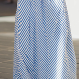Pembury | Vestido maxi de verano con cuello halter a rayas para mujer