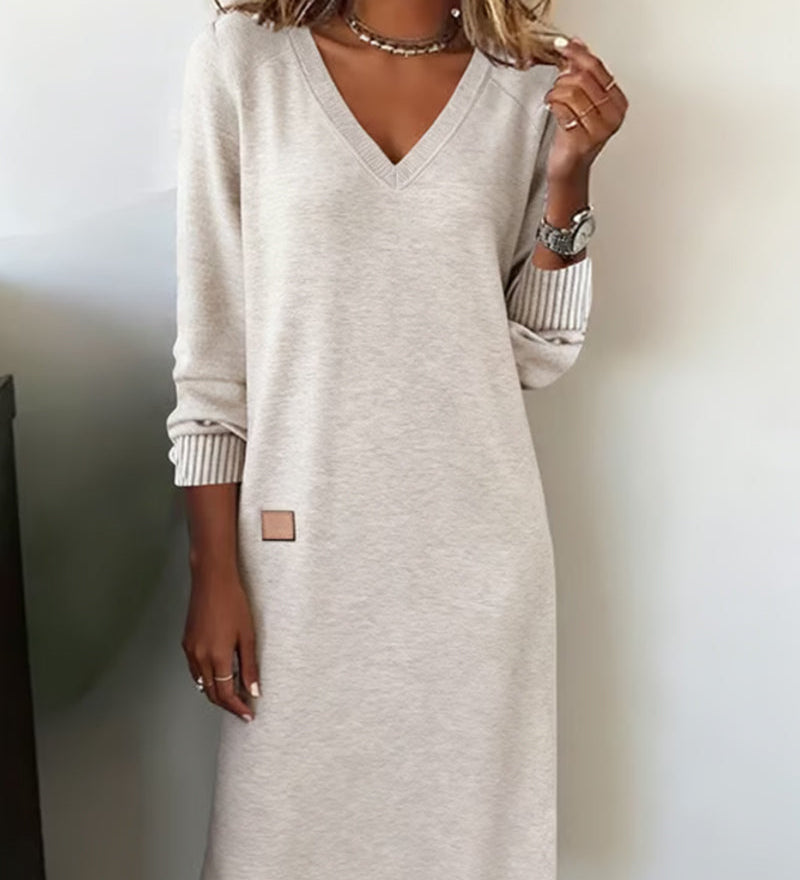 Carmen™ - Vestido de punto con escote en V