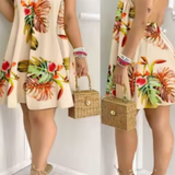 Elara | Vestido mini de mujer con cuello halter y espalda descubierta