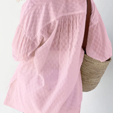 Darla | Conjunto de Verano de Camisa de Manga Larga Oversized y Pantalones Cortos a Juego para Mujeres