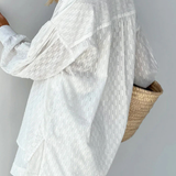 Darla | Conjunto de Verano de Camisa de Manga Larga Oversized y Pantalones Cortos a Juego para Mujeres