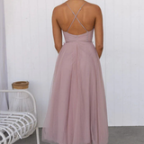 Florencia | Vestido midi de tul con corsé para invitadas de boda