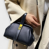 Joanna | Bolso Cruzado Mini Estructurado para Mujer con Asa Superior y Cierre Dorado