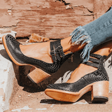 Ginevra™ | Zapatos de tacón alto con suelas gruesas y múltiples correas