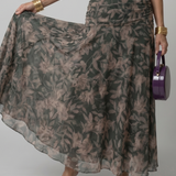Calen | Vestido midi elegante con hombros descubiertos y diseño fluido