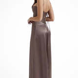 Lorenna | Vestido maxi de satén con corsé para invitadas de boda