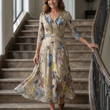 Andrea™ | Vestido Midi con Escote Cruzado
