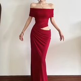 Rhiannon | Vestido maxi sin mangas para bodas con escote