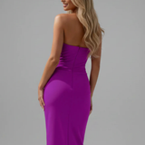 Genevieve | Vestido sin mangas para mujer con escote en forma de corazón y volantes