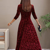Nancy | Vestido de fiesta de terciopelo lujoso