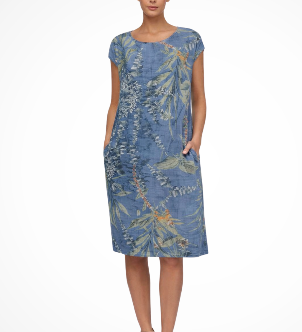 Ivy | Vestido de verano casual para mujer con estampado botánico