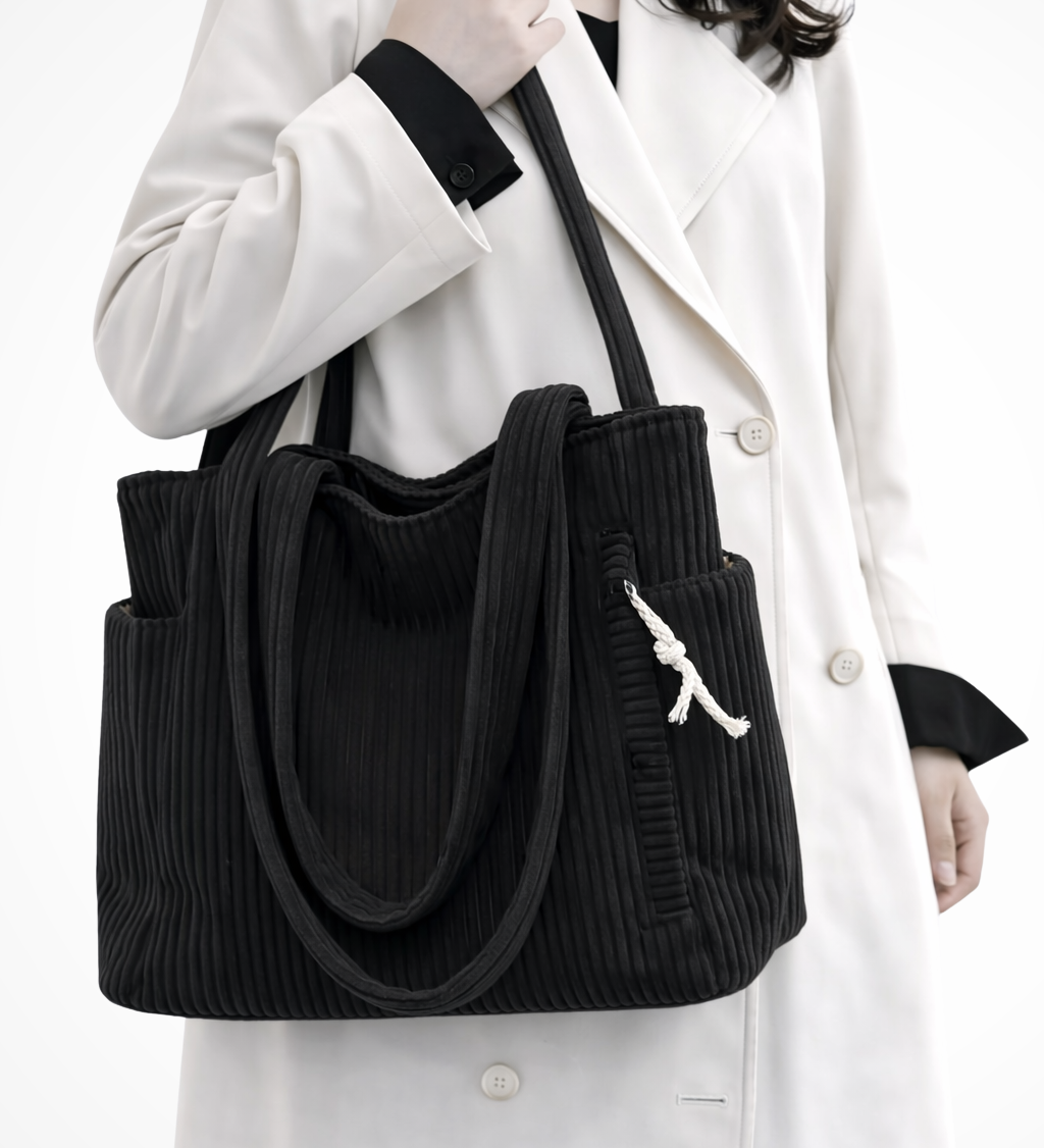 Cordelia | Bolsa Tote de Pana para Mujeres