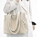 Cordelia | Bolsa Tote de Pana para Mujeres