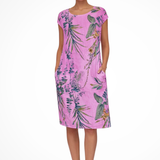 Ivy | Vestido de verano holgado para mujer con estampado botánico
