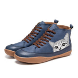 Caroline - Botas elegantes com motivo de gato para mulher