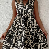 Amelia | Vestido midi de playa Boho sin mangas con escote en V para mujer