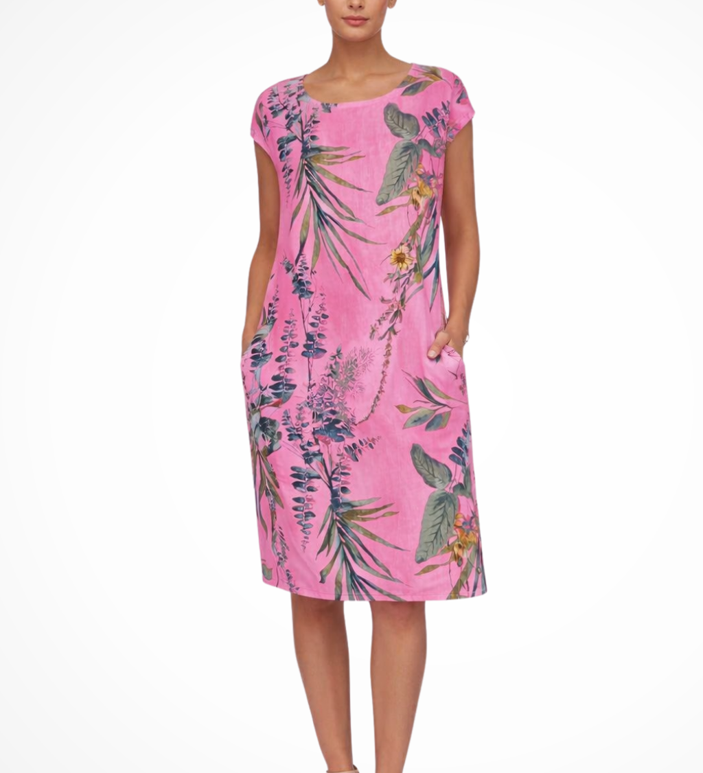 Ivy | Vestido de verano casual para mujer con estampado botánico