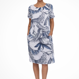 Ivy | Vestido de verano holgado para mujer con estampado botánico