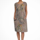 Ivy | Vestido de verano casual para mujer con estampado botánico