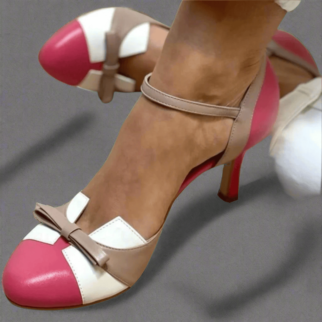 Bellarosa | Sandalias de colores con nudo y tiras, con punta redonda