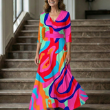 Andrea™ | Vestido Midi con Escote Cruzado