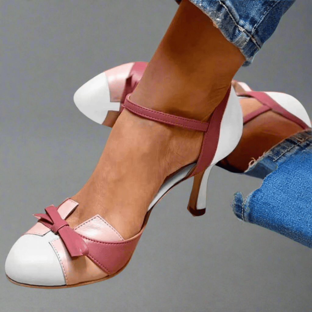 Bellarosa | Sandalias de colores con nudo y tiras, con punta redonda