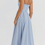 Aurevia | Vestido midi de invitada de boda estilo Ascot para mujer