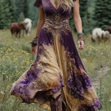 Mavis™ – Vestido maxi elegante con patrón floral