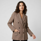 Blazer clásico estampado en mezcla de algodón | Corte estructurado | Elegancia atemporal